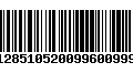 Código de Barras 128510520099600999