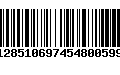 Código de Barras 128510697454800599