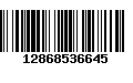 Código de Barras 12868536645