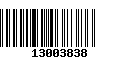 Código de Barras 13003838