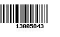 Código de Barras 13005843