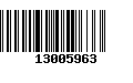 Código de Barras 13005963