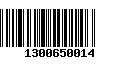 Código de Barras 1300650014