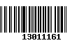 Código de Barras 13011161