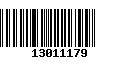 Código de Barras 13011179