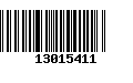 Código de Barras 13015411