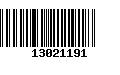 Código de Barras 13021191