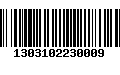 Código de Barras 1303102230009