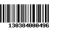 Código de Barras 130384000496