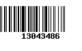 Código de Barras 13043486