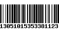 Código de Barras 13051015353381123