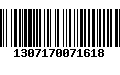 Código de Barras 1307170071618