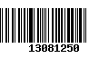 Código de Barras 13081250