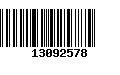 Código de Barras 13092578