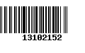 Código de Barras 13102152