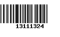 Código de Barras 13111324