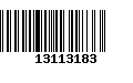 Código de Barras 13113183