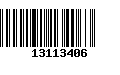 Código de Barras 13113406