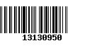 Código de Barras 13130950