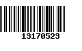 Código de Barras 13170523