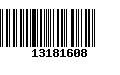 Código de Barras 13181608