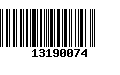 Código de Barras 13190074