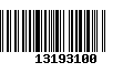 Código de Barras 13193100