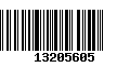 Código de Barras 13205605