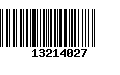 Código de Barras 13214027