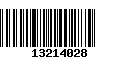 Código de Barras 13214028