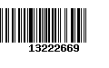 Código de Barras 13222669