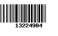 Código de Barras 13224904