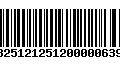 Código de Barras 13251212512000006396