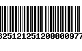 Código de Barras 13251212512000009771