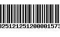 Código de Barras 13251212512000015730