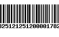 Código de Barras 13251212512000017824