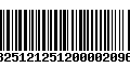 Código de Barras 13251212512000020966