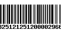 Código de Barras 13251212512000029664