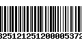 Código de Barras 13251212512000053722