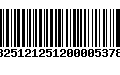 Código de Barras 13251212512000053782