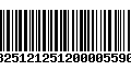 Código de Barras 13251212512000055904