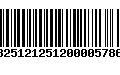 Código de Barras 13251212512000057864