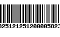 Código de Barras 13251212512000058233