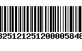 Código de Barras 13251212512000058480