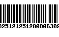 Código de Barras 13251212512000063097