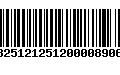 Código de Barras 13251212512000089068