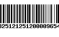 Código de Barras 13251212512000096544