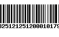 Código de Barras 13251212512000101796