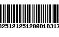 Código de Barras 13251212512000103177