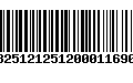 Código de Barras 13251212512000116907